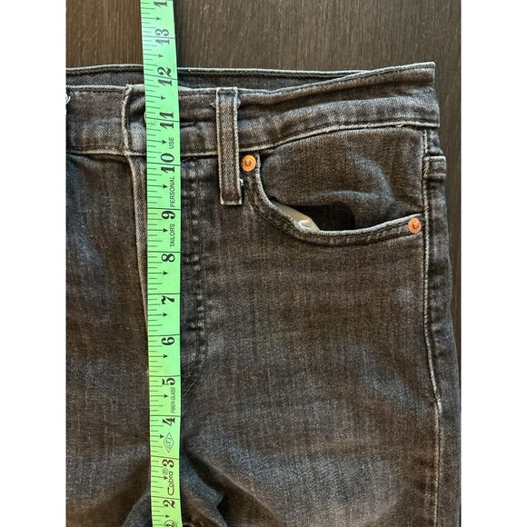 Levi's Wedgie Skinny Black Button Fly Cropped Jeans Size 27 - Picture 9 of 10